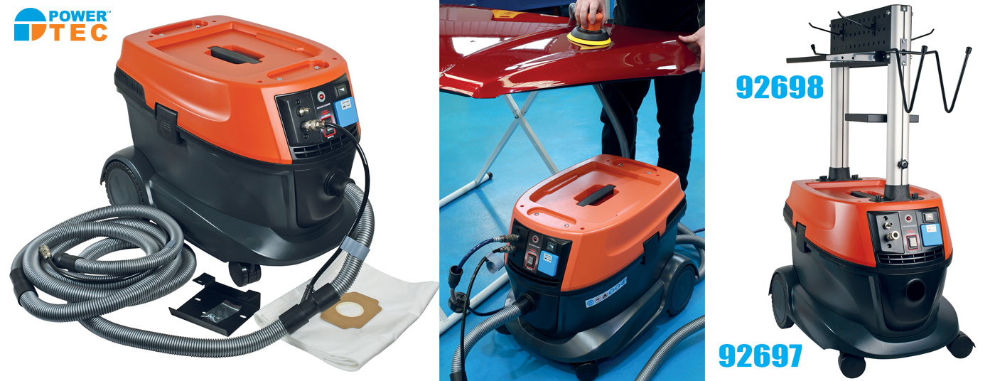 New from PowerTEC a portable dryvacuum dust extractor for use with