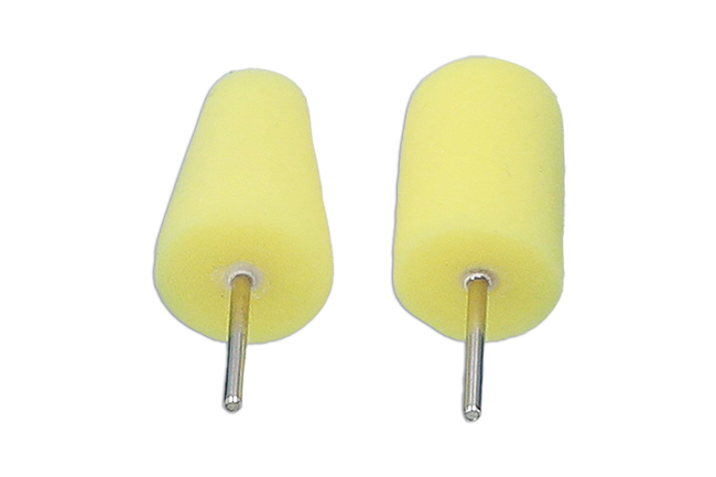 92562 Polishing Sponge Wheels (Yellow, Medium) 2pc