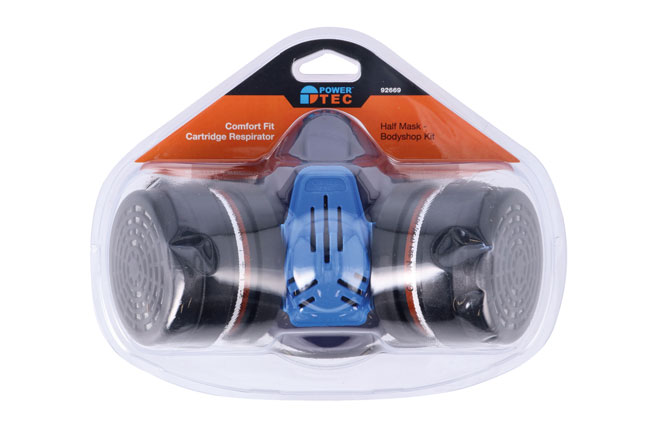 Power-TEC 92669 Comfort Fit Cartridge Respirator – Bodyshop Kit