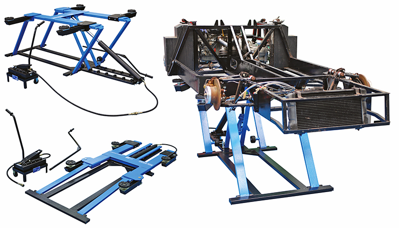 Maximise workshop space by bringing the lift to the car 