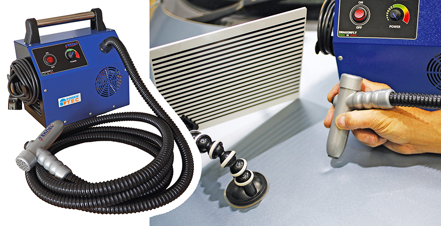 Remove shallow “hailstone” type dents in seconds!