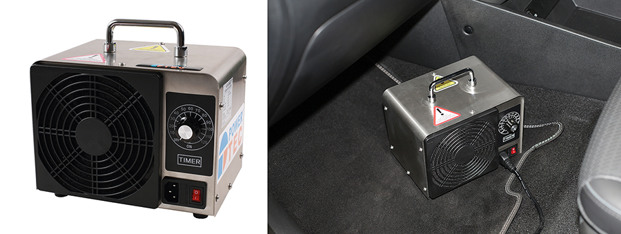 Sanitise quickly and efficiently, destroying viruses and bacteria with this portable ozone generator from Power-TEC