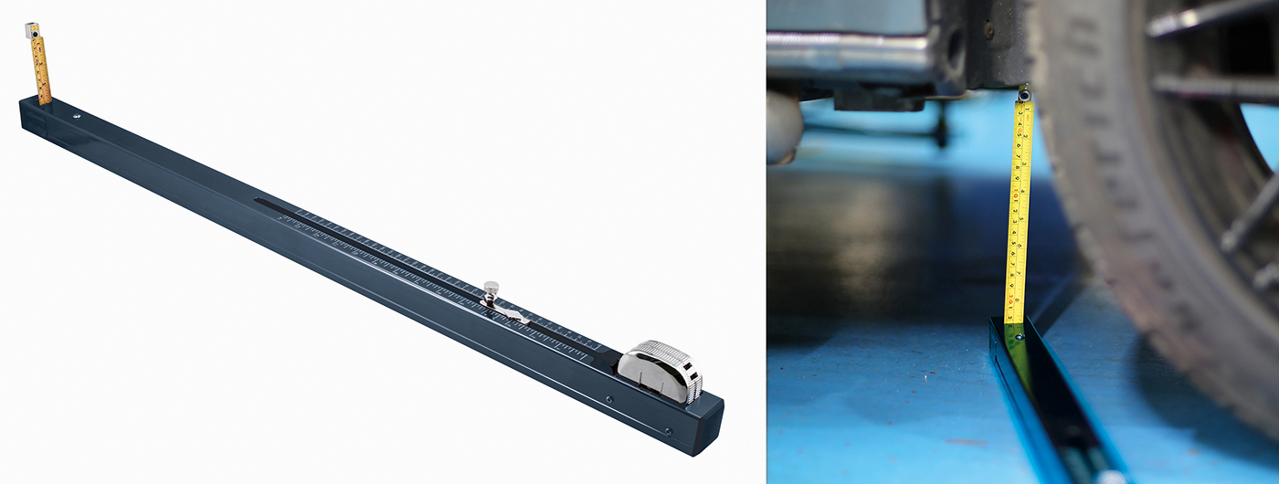 After bodywork repairs check the ride height quickly and accurately with the Power-TEC Ride Height Gauge