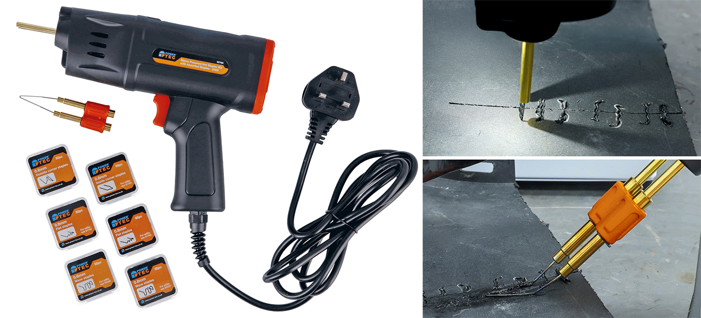 Power-TEC introduces mains-powered hot stapler with LCD temperature control