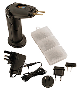 Versatile cordless hot stapler system from Power-TEC