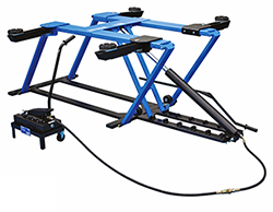 Maximise workshop space by bringing the lift to the car 