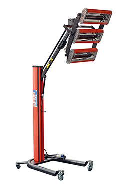 Versatile and fully adjustable 3000w infrared paint drying lamp