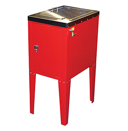 Efficient and economical compressed air powered spray gun washer cabinet 