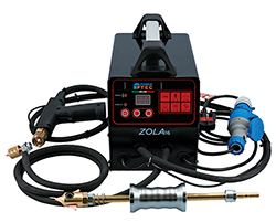 Compact and powerful panel repair welder — complete with slide hammer plus accessories