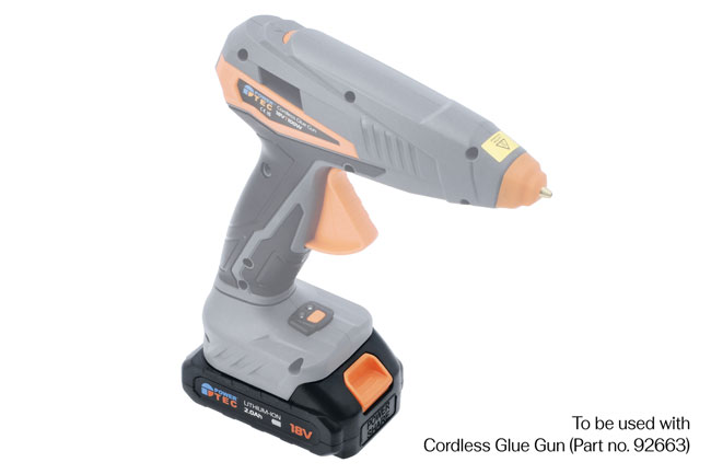 Power-TEC 62384 Battery 18V for 92663 Cordless Glue Gun