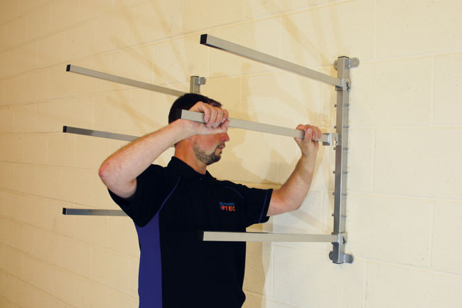 Power-TEC 92321 Folding Bumper Rack - Wall Mounted