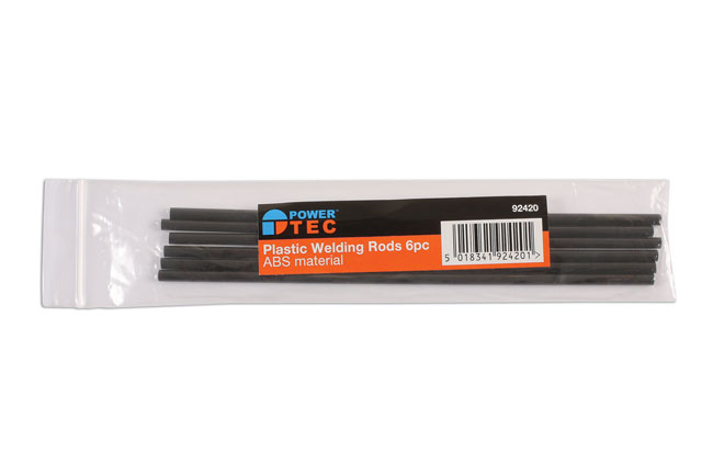 Laser Tools 92420 Plastic Welding Rods ABS 4mm 6pc