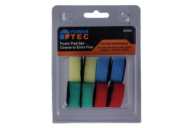 Laser Tools 92568 Polish Foam Pad Set 8pc