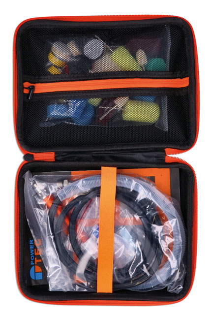 Power-TEC 92594 Pneumatic Detail Polishing Tool Kit & Tungsten Burr Set