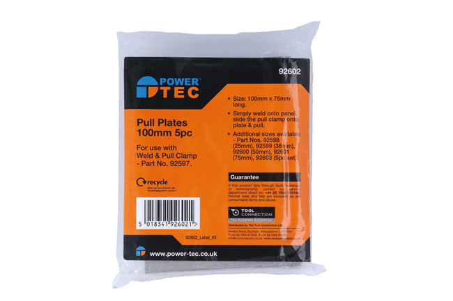 Laser Tools 92602 Pull Plate 100mm 5pc
