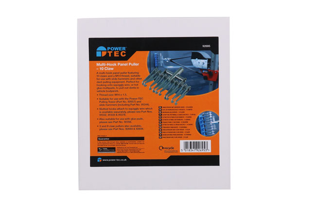 Power-TEC 92695 Multi-Hook Panel Puller - 10 Claw