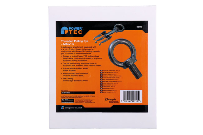 Power-TEC 92718 Threaded Pulling Eye - M14x1.5