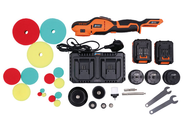 Power-TEC 92750 Multi-Head Cordless Polisher Kit 12V